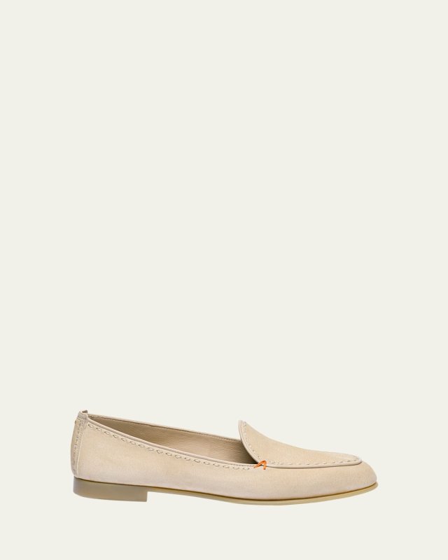 Vibe Suede Topstitch Easy Loafers